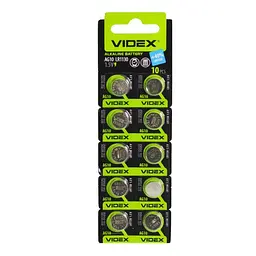 Батарейка VIDEX AG10(1130) BLI 10 4820118291680