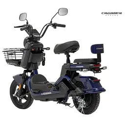 Електроскутер Двомісний Crosser CR2 (800W, 60V, 24Ah, графенові АБК) Синій - мініатюра 3