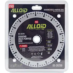 Диск алмазний Alloid Building Tools багатоцільовий 230 мм (DS-20230) - мініатюра 4