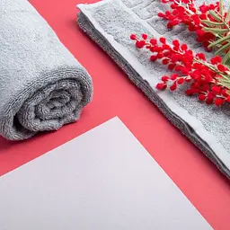 Рушник махровий Ideia Версаче, для обличчя та рук, бавовна, 70х140 см, сірий - мініатюра 5