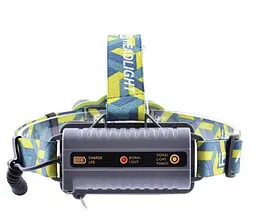 Налобний ліхтар BL-2133-T6+2COB + microUSB + 2х18650 + (5+2) режимів - мініатюра 5