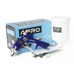 Фарборозпилювач Apro HVLP пластиковий в/б Ø 1,4 мм 600 мл 30412 - мініатюра 4