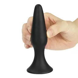 Анальна пробка LoveToy Lure Me Large 12.5 см (чорний) - мініатюра 6