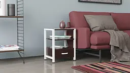Тумба універсальна Ferrum-decor Вів'єн 1/1 50x41x40 білий ДСП Венге 16мм (FRD-106179) - мініатюра 6