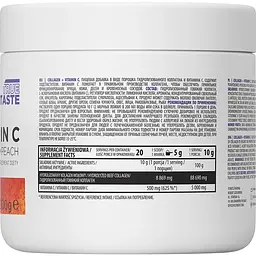 Для суглобів та зв'язок OstroVit Collagen + Vitamin C Peach 200 г - мініатюра 2