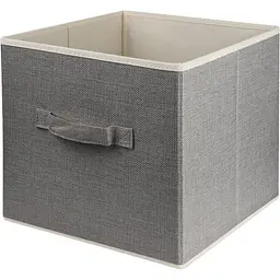 Ящик для зберігання МВМ My Home 28x28х28 см світло-сірий (TH-08LIGHTGRAY)