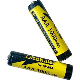 Акумулятор LiitoKala AAA 1000mAh NiMH 1шт [NI-10/AAA] [115474]  - мініатюра 2