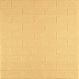 Панель стінова Sticker Wall 3D 700х770х2мм Жовто-пісочний SW-00001909