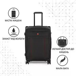 Валіза Swissbrand Perth (S) Black (SWB_LYPER001S) - мініатюра 5
