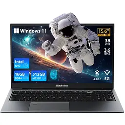 Blackview Acebook 8 Ноутбук 16GB DDR4 512GB,N97 36GHz/UHD,Windows 11,38Wh,+,HDMI 2.0,Bluetooth,USB 3.0