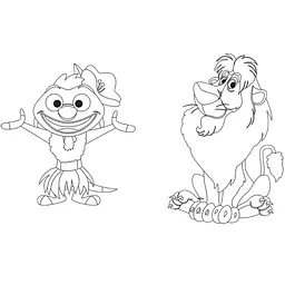 Розмальовка "Гра з кольором Король Лев" 1426001 Disney Маля 12 сторінок - мініатюра 2