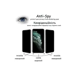 Скло захисне Drobak Matte Ceramics Anty Spy Samsung Galaxy A14 (676714) - мініатюра 3