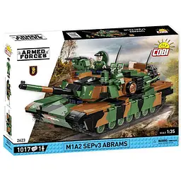 Конструктор Cobi Танк M1A2 SEPv3 Abrams, масштаб 1:35, 1017 деталей (COBI-2623)