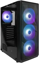 Корпус 1stPlayer FD3-BK-4F7 ARGB Black - мініатюра 2
