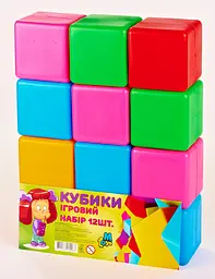 Дитячі ігрові кубики Великі 14067K, 12 шт. в наборі - мініатюра 2