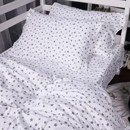 Постільна білизна MirSon 016 White Stars Фланель 220x240 King Size (2200009652127) - мініатюра 2