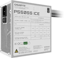 Блок живлення Gigabyte GP-P550SS ICE 550W 80+ Silver - мініатюра 5