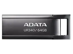 USB флеш накопичувач ADATA 64 GB UR340 Black USB 3.2 (AROY-UR340-64GBK) - мініатюра 4