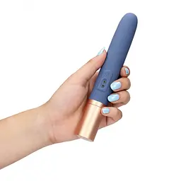 Тревел вібратор з ємністю для змазки колір: синій Loveline (Нідерланди) Loveline LL049407 103152 - мініатюра 9