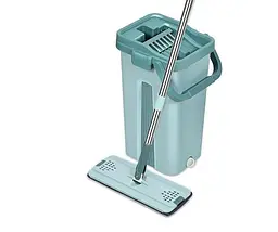 Комплект для прибирання швабра ледар з великим відром 10л з віджимом Scratch Cleaning Mop