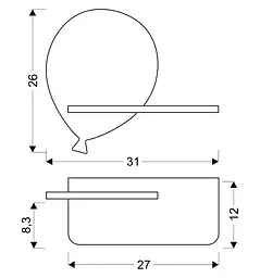 Настінний світильник Candellux 21-85108 BALOON - мініатюра 3