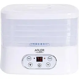 Сушарка-дегідратор для овочів і м'яса Adler AD 6658 550 Вт до 70°С автоматична 5 лотків - мініатюра 2