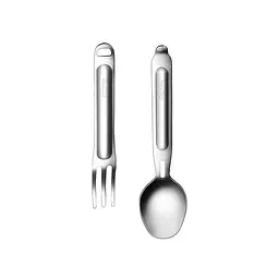 Туристичний набір ложка-виделка Nextool Portable Stainless Steel Tableware, нержавіюча сталь - мініатюра 4