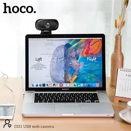 Веб-камера Hoco DI11 USB Camera with Audio Focus 2K - HD 4Mpx кабель 1.5 метра - мініатюра 7