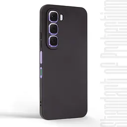 Чехол-накладка для смартфона Infinix Hot 60i 4G, противоударный, силиконовый, термополиуретановый (ТПУ), с защитой камеры и корпуса, черный, защита всего корпуса, ArmorStandart (ARM87261) - мініатюра 2