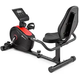 Горизонтальний велотренажер Hop-Sport HS-2050L Beat червоний - мініатюра 4