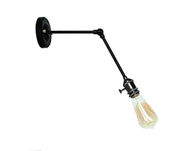 Бра настінне Levistella 752WT1504-1, E27, 60W, чорний метал, сучасний стиль для дому