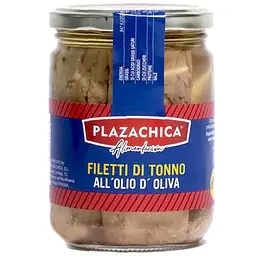 Філе тунця Plazachica Filetti di Tonno в оливковій олії 445 мл.