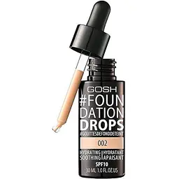 Тональна основа Gosh Foundation Drops SPF10 відтінок 002 (Ivory) 30 мл - мініатюра 3