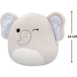 М'яка іграшка Squishmallows Слон Черіш 19 см сіра (SQCR07029) - мініатюра 6