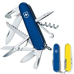 Ніж Victorinox Huntsman Ukraine 91мм,15функ,син-жовт