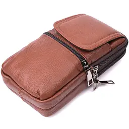 Чоловіча шкіряна сумка Vintage 10х17,5х3,5 см sum0024956 - мініатюра 3