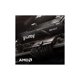 Модуль пам'яті для комп'ютера DDR4 16GB (2x8GB) 3200 MHz Black Kingston Fury (ex.HyperX) (KF432C16BBK2/16WP) - мініатюра 11