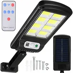 Вуличний ліхтар настіний із пультом Solar Light 6COB на сонячних батареях з датчиком руху - мініатюра 12