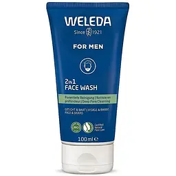 Гель для вмивання Weleda For Men 2 в 1 Для обличчя і бороди 100 мл (4001638589567)