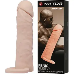 Насадка Pretty Love Medium BI-026228, Телесный - мініатюра 3