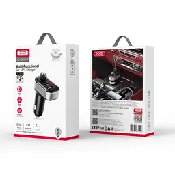 ФМ-модулятор XO BCC10 Smart Bluetooth MP3 +5V3.1A Car Charger Чорний - мініатюра 2