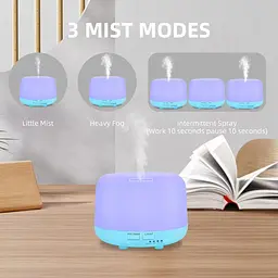 Зволожувач Cool Mist Air DIFFOFE з дистанційним керуванням, 7 світлодіодних індикаторів 300 мл - мініатюра 2