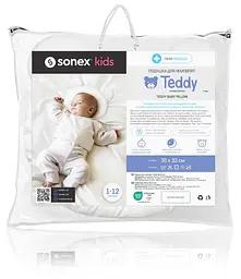 Подушка для немовлят Sonex Teddy + наволочка зелена (SO102150) - мініатюра 7