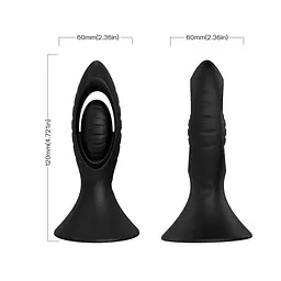 Анальний стимулятор Watchman Black, 9 vibration functions Boss Series 52-00100 101664 - мініатюра 3