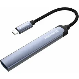 Концентратор ColorWay USB-C 4-in-1 USB-C2.0х3/USB3.0 (CW-HUB07) - мініатюра 3