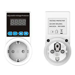 Стабілізатор напруги Voltage Protector, міні в розетку, 2300 Вт, білий - мініатюра 2