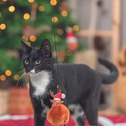 Іграшка для котів Trixie Паличка з різдвяним оленем пластик 45 см (92452_Christmas) - мініатюра 2