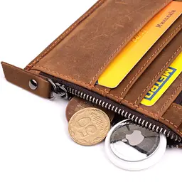 Практичний гаманець для чоловіків із натуральної шкіри Vintage 12х11х2 см acs0029592 - мініатюра 8