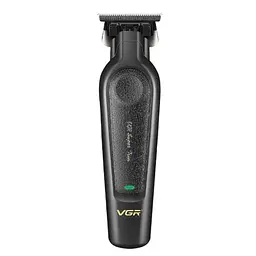 Машинка для стрижки (clipper) VGR V-197, 6 насадок, LED display, Silver