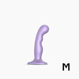 Насадка для страпону Strap-On-Me Dildo Plug P&G Lilas Metallic M - мініатюра 2